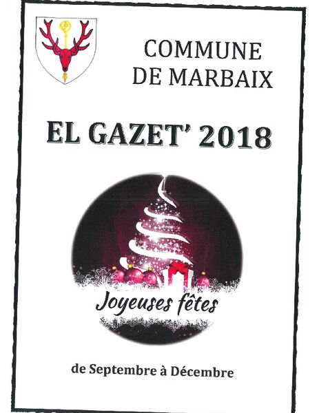 EL GAZET' 2018 - Septembre/Décembre