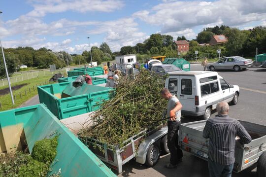 La déchetterie zone d'activités du Poncheau à Avesnelles